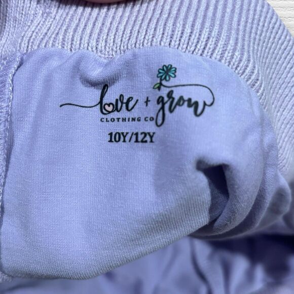 Love + Grow Lavender Knit Ruffle Skort with Built-In Shorts Size 10/12 Girls - Picture 5 of 7